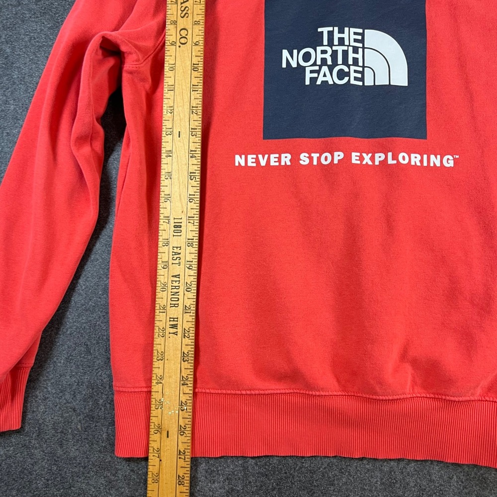 The North Face Mens Red Box Logo Never Stop Exploring Pullover Hoodie Size M - Picture 8 of 14